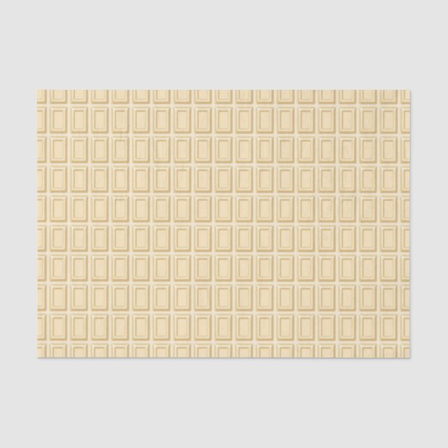 Weiße Schokoladen-Bar-Beschaffenheit Seidenpapier (Vorderseite)