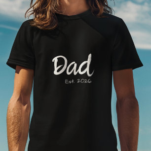 Weiße Schrift Dad gegründet T-Shirt