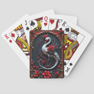 Weiße Schwan Hochzeitskollektion Elegant Spielkarten