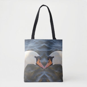 Weiße Schwan Schultertasche Tasche