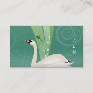 Weiße Schwan-Visitenkarte Visitenkarte