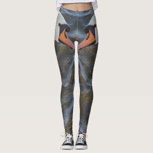 Weiße Schwäne Leggings