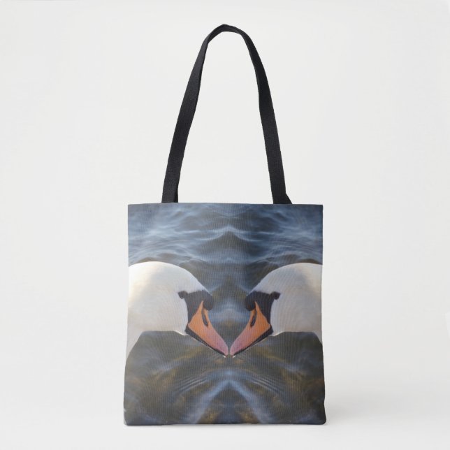 Weiße Schwäne Schultertasche Tasche (Vorderseite)