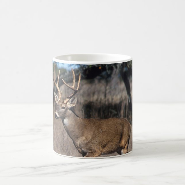 Weiße Schwanz-Rotwild Kaffeetasse (Mittel)