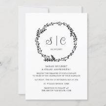 Weiße Schwarze Monogramme Florbotanicale Kräne