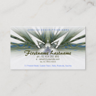 Weiße SCiFi-Visitenkarte Visitenkarte