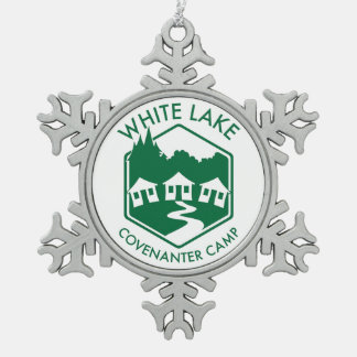 Weiße See-Schneeflocke-Verzierung Schneeflocken Zinn-Ornament