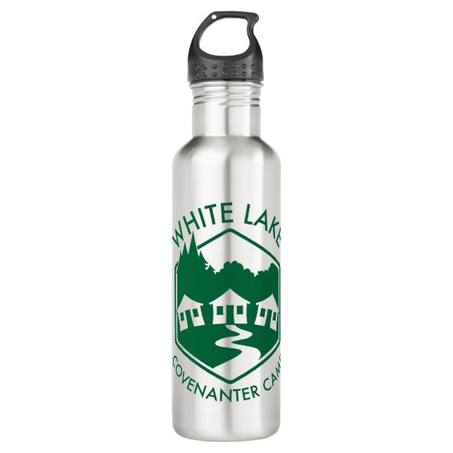 Weiße See-Wasser-Flasche Trinkflasche (Vorderseite)