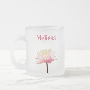Weiße Seerosen-Rostfarbene Kaffeetasse
