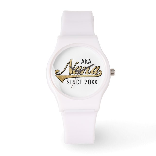 Weiße Silikon-Beobachtung für Frauen Armbanduhr (Vorderseite)