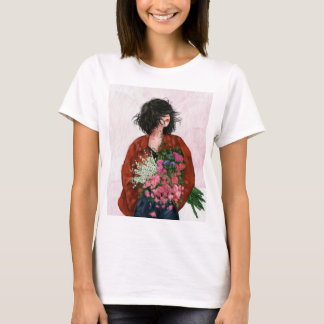 Weiße Sommer-T-Shirts mit halben Ärmeln für Mädche T-Shirt