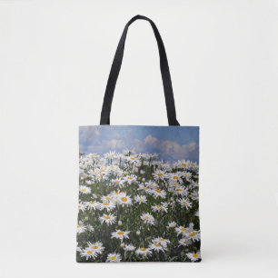 Weiße Sommergänseblümchen Tasche