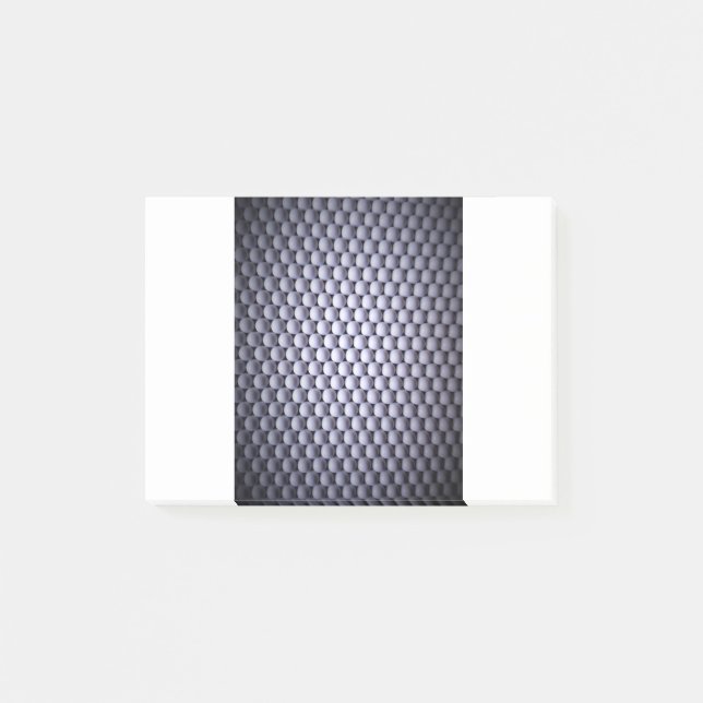 Weiße Sphären Post-it Klebezettel (Vorderseite)