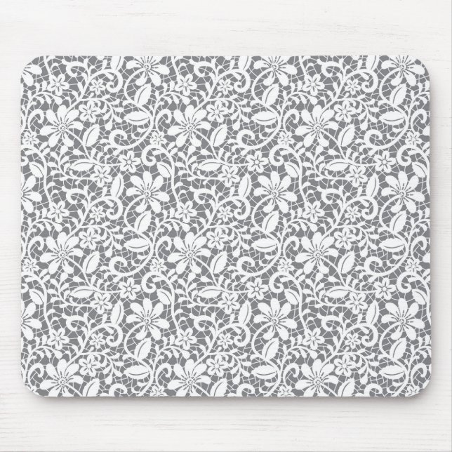 Weiße Spitze 1 Mousepad (Vorne)