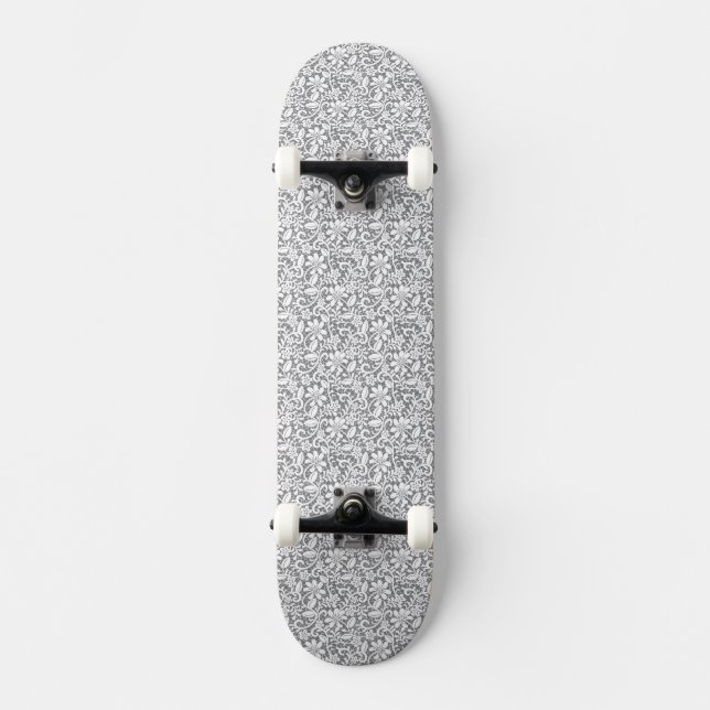 Weiße Spitze 1 Skateboard (Vorderseite)