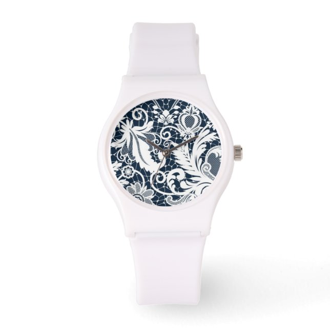 Weiße Spitze 2 Armbanduhr (Vorderseite)