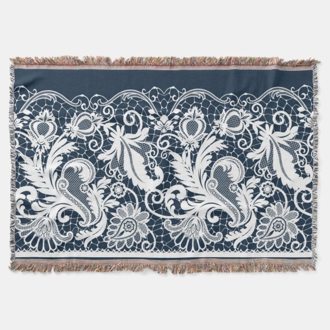 Weiße Spitze 2 Decke (Vorderseite)