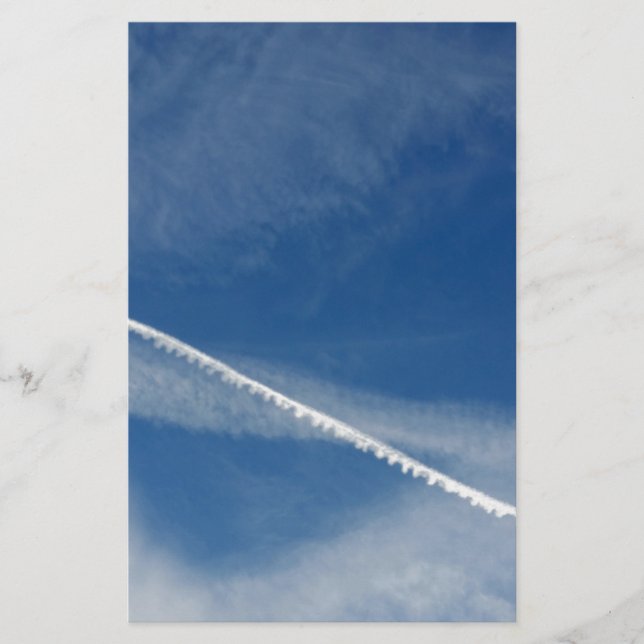 weiße Spitze am Himmel Briefpapier (Vorderseite)