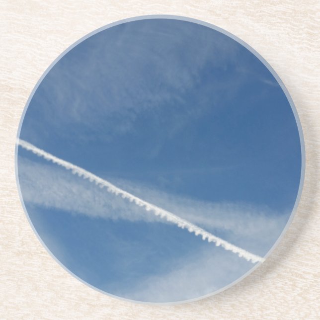weiße Spitze am Himmel Untersetzer (Vorne)