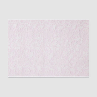Weiße Spitze auf Rosa, 10" x 15" Seidenpapier
