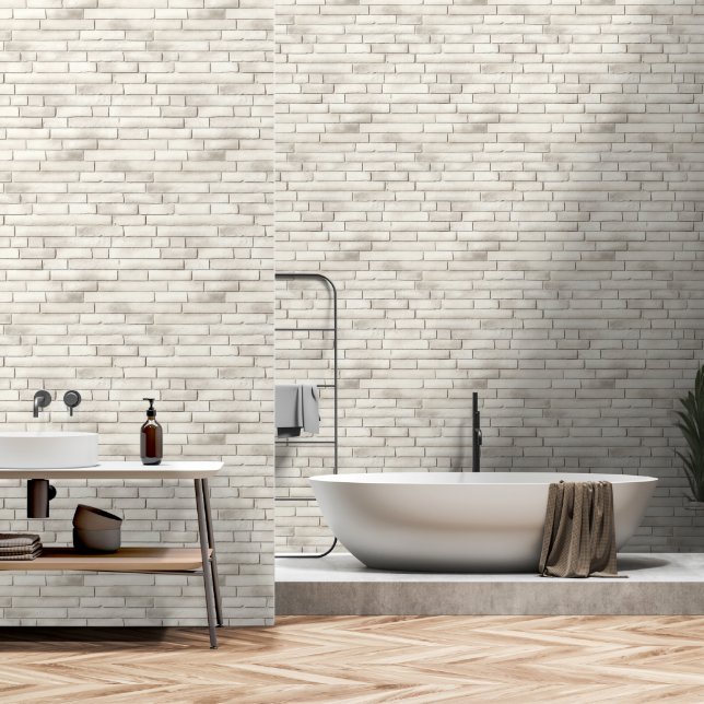 Weiße Steine 1 Tapete (Badezimmer)