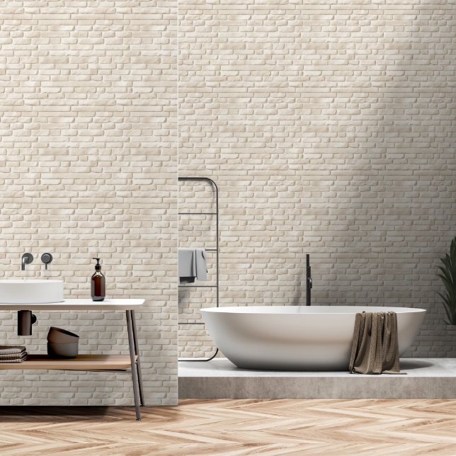 Weiße Steine 3 Tapete (Badezimmer)