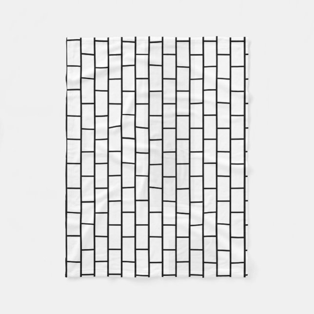 Weiße Steine Fleecedecke (Vorderseite)