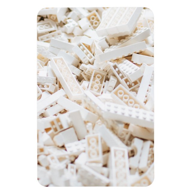 weiße Steine Magnet (Vertikal)