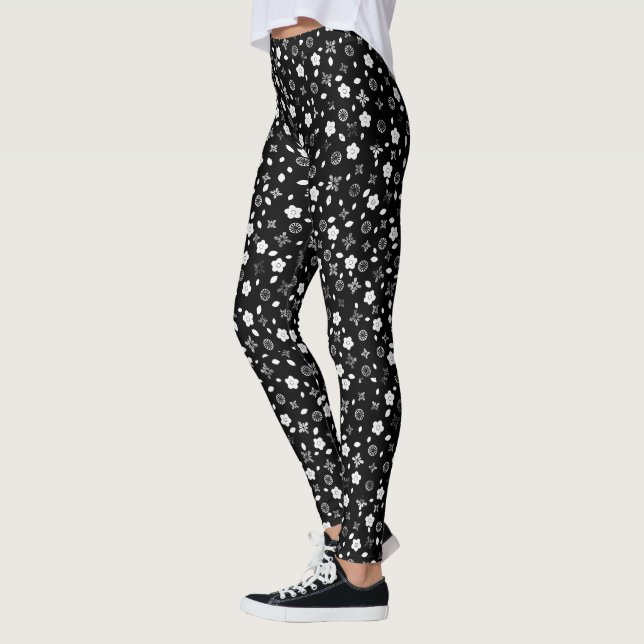 Weiße Stellen auf schwarz Leggings (Links)