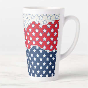 Weiße Sterne Milchtasse