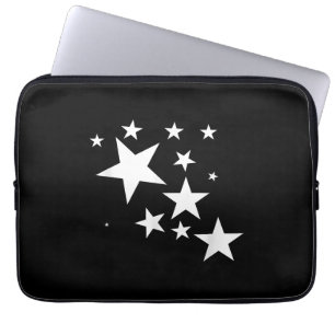 Weiße Sterne Sternmuster-Design Kostüm Geschenk Laptopschutzhülle