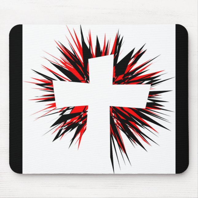 WEISSE STERNEXPLOSION MOUSEPAD (Vorne)