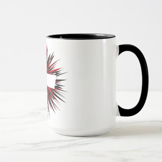 WEISSE STERNEXPLOSION TASSE (Rechts)