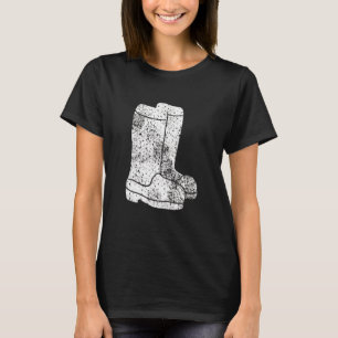 Weiße Stiefel Commercial Waterman Krabbenfischer F T-Shirt