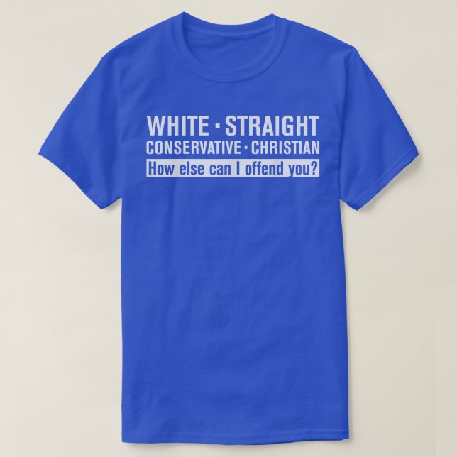 WEISSE STRACHT KONSERVATIVE CHRISTLICH T-Shirt (Design vorne)