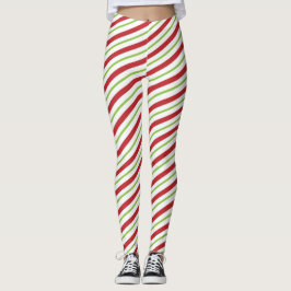Weiße Streifen-Leggings des Leggings