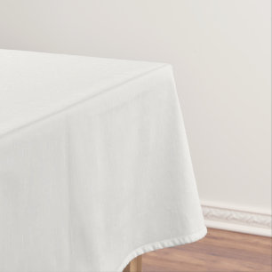 Weiße Striche auf milchweiß. Tischdecke
