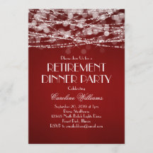 Weiße String-Lichter für die Red Retirement