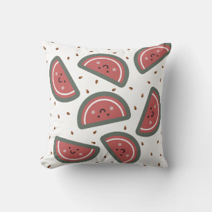 Weiße süße Wassermelone Design Quadratkissen Kissen