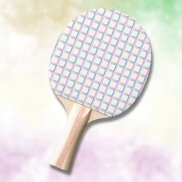 Weiße symmetrische Prüfmuster Tischtennis Schläger