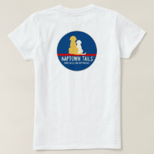 Weiße T - Shirt Naptown Schwanz Hunde