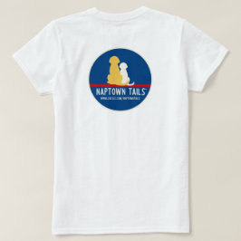 Weiße T - Shirt Naptown Schwanz Hunde
