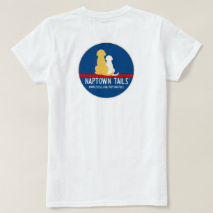 Weiße T - Shirt Naptown Schwanz Hunde