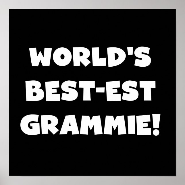 Weiße T-Shirts und Geschenke des Gut-est Grammie d Poster (Vorne)