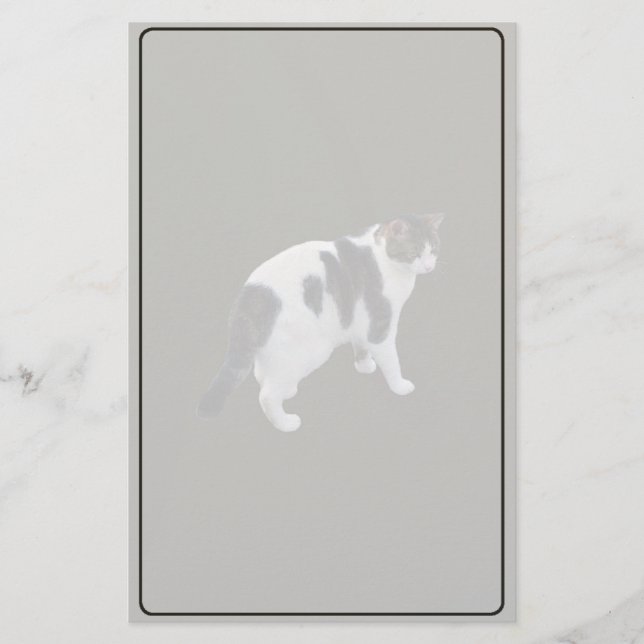 Weiße Tablette mit dunklen Pflastern Briefpapier (Vorderseite)