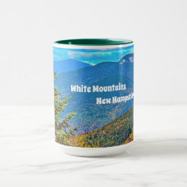 Weiße Tasse der Bergnh