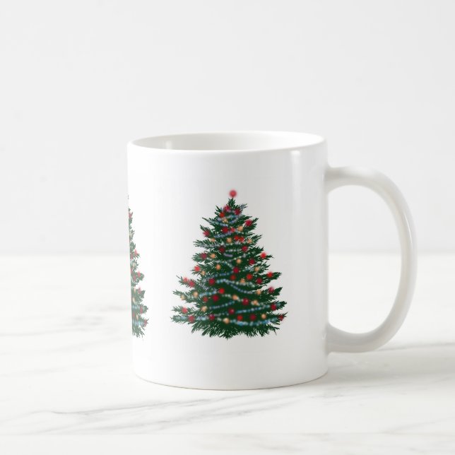 Weiße Tasse glückliche Ferien Neues Jahr (Rechts)