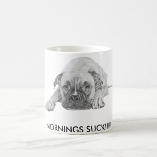 Weiße Tasse mit Boxerhundebild