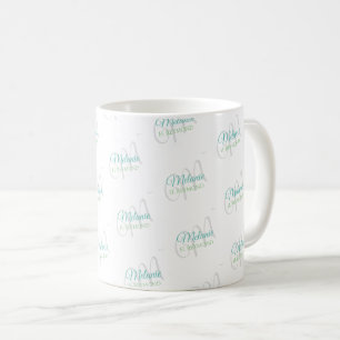 Weiße Tasse mit ihrem Namen und Erstallover