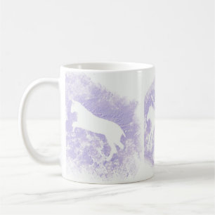 Weiße Tasse mit Pferdedesign